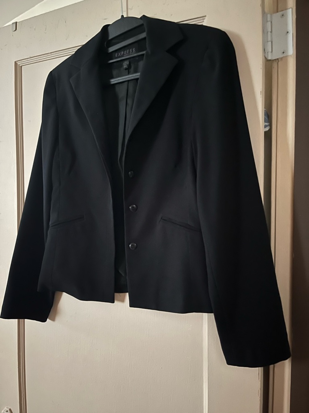 Express Black Women's Tailored Three-Button Blazer